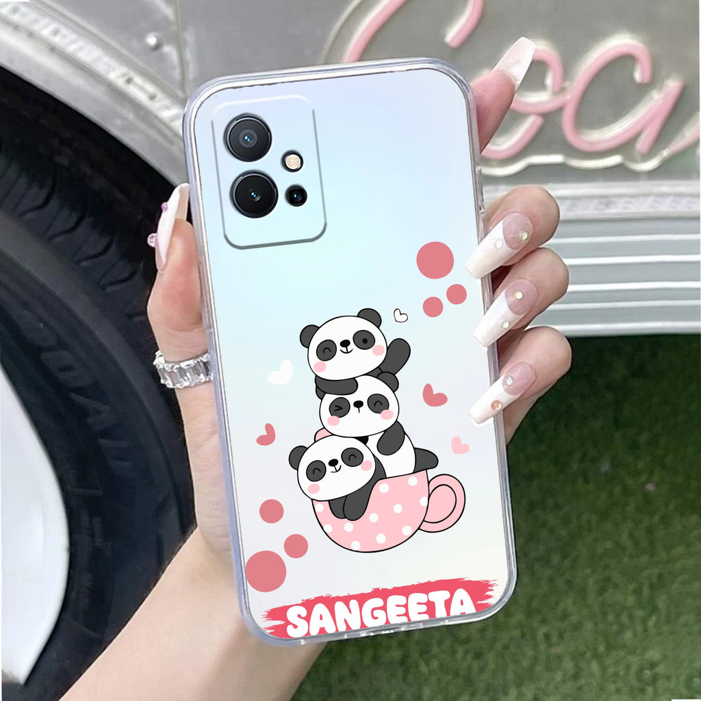 Tino Panda Customize Anti Yellow Case For Vivo T1 5G