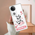 Tino Panda Customize Transparent Silicon Case For Vivo Y28s/ Y28e