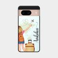 Travel Glossy Metal Case Cover For Google Pixel 8 5G