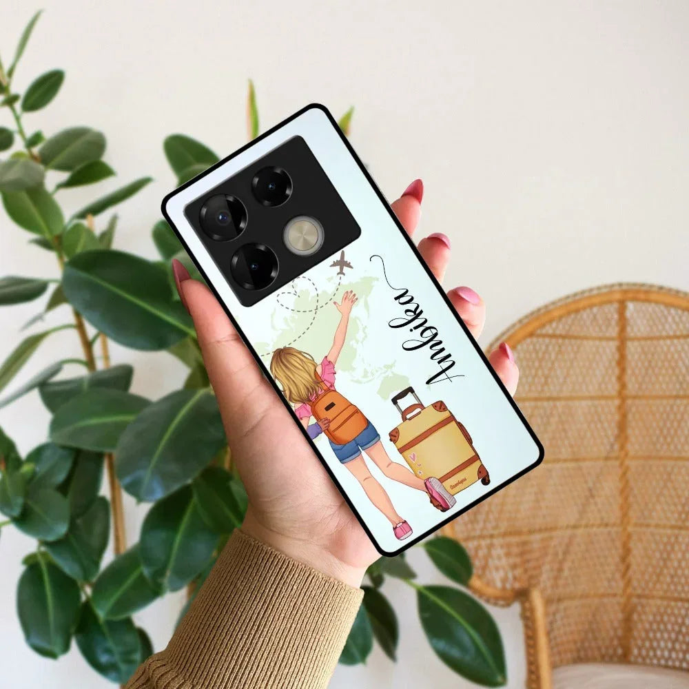 Travel Glossy Metal Case Cover For Infinix - ShopOnCliQ