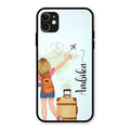 Travel Glossy Metal Case Cover For iPhone 11
