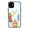 Travel Glossy Metal Case Cover For iPhone 12 mini