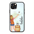 Travel Glossy Metal Case Cover For iPhone 13