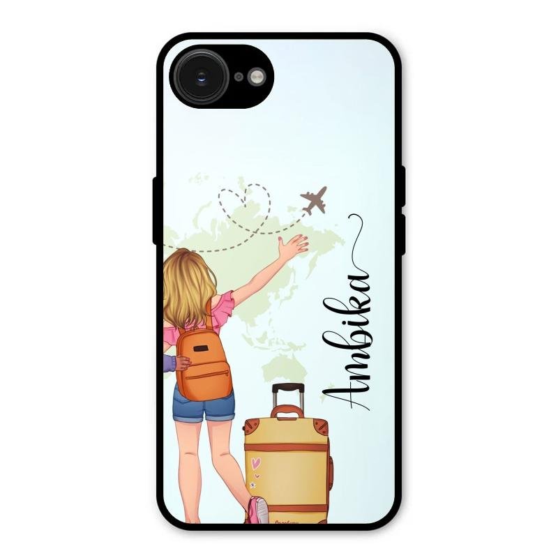 Travel Glossy Metal Case Cover For iPhone 16e