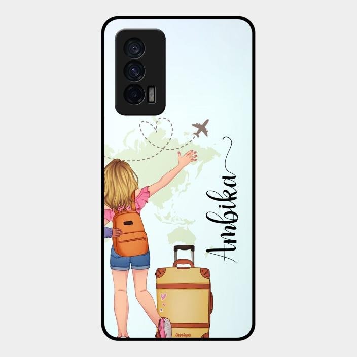 Travel Glossy Metal Case Cover For Iqoo 7 5G