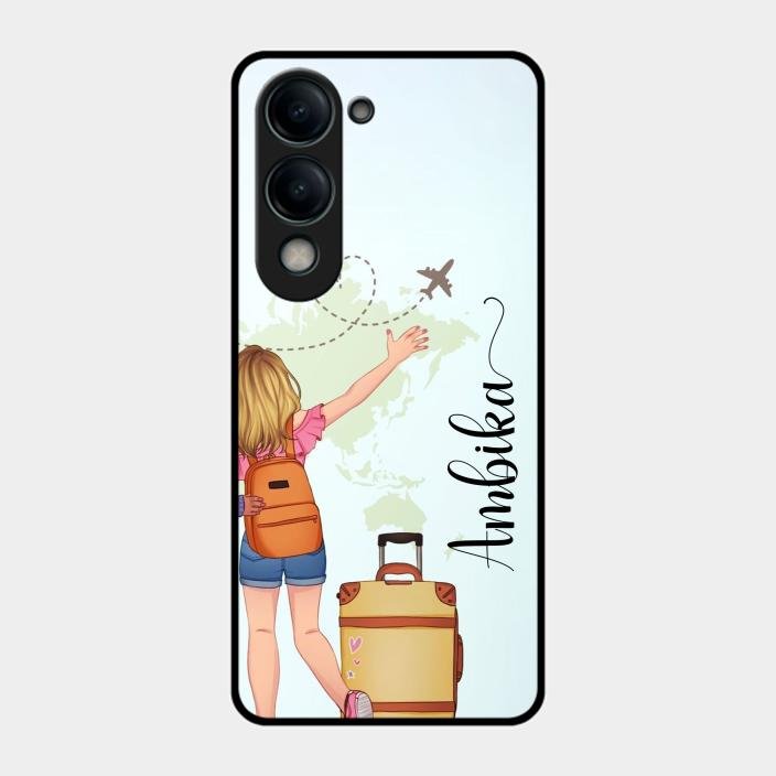 Travel Glossy Metal Case Cover For Iqoo Z10 Lite