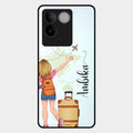 Travel Glossy Metal Case Cover For Iqoo Z7 Pro 5G