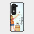 Travel Glossy Metal Case Cover For Iqoo Z9S 5G