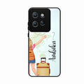 Travel Glossy Metal Case Cover For Motorola Edge 50