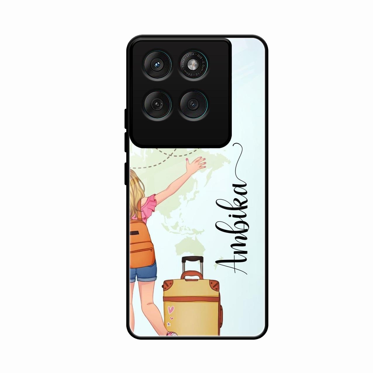 Travel Glossy Metal Case Cover For Motorola Edge 60 Pro 5G