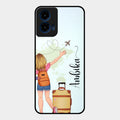 Travel Glossy Metal Case Cover For Motorola G45 5G