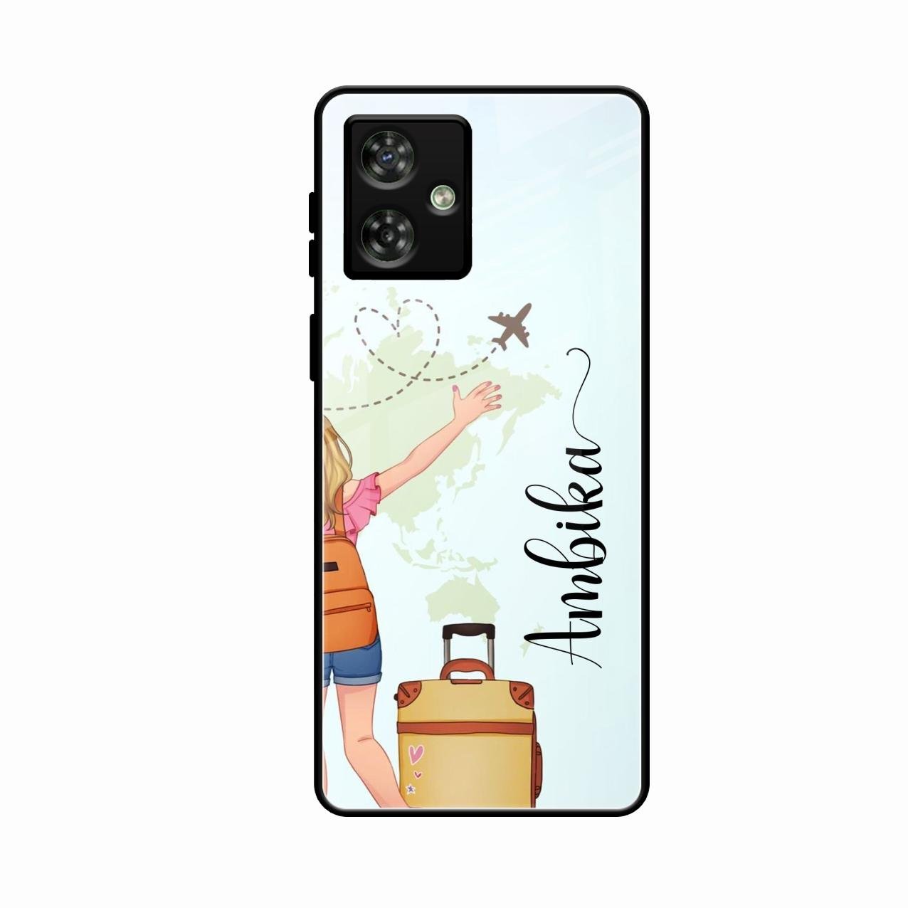 Travel Glossy Metal Case Cover For Motorola G54 5G