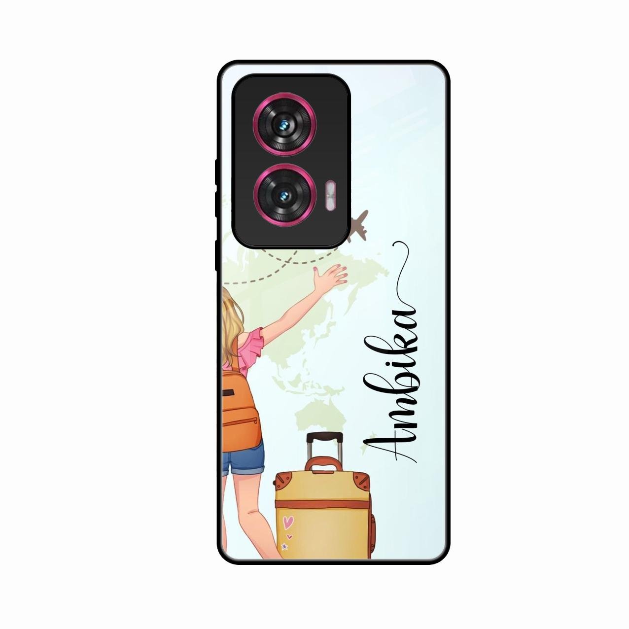 Travel Glossy Metal Case Cover For Motorola G96 5G