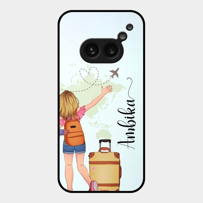 Travel Glossy Metal Case Cover For Nothing Phone 2A 5G