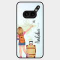 Travel Glossy Metal Case Cover For Nothing Phone 2A Plus