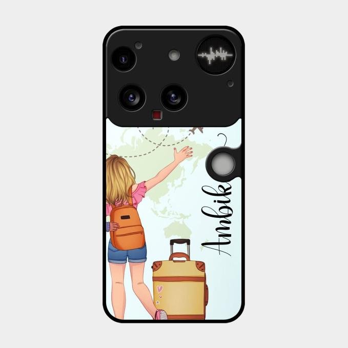 Travel Glossy Metal Case Cover For Nothing Phone 3 5G