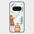 Travel Glossy Metal Case Cover For Nothing Phone 3A 5G