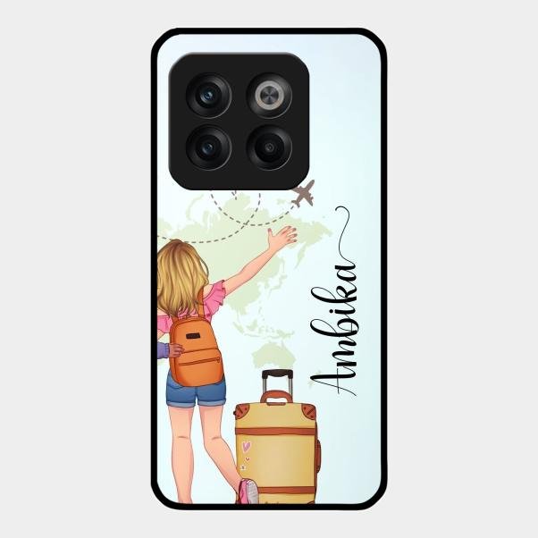 Travel Glossy Metal Case Cover For Oneplus 10T 5G