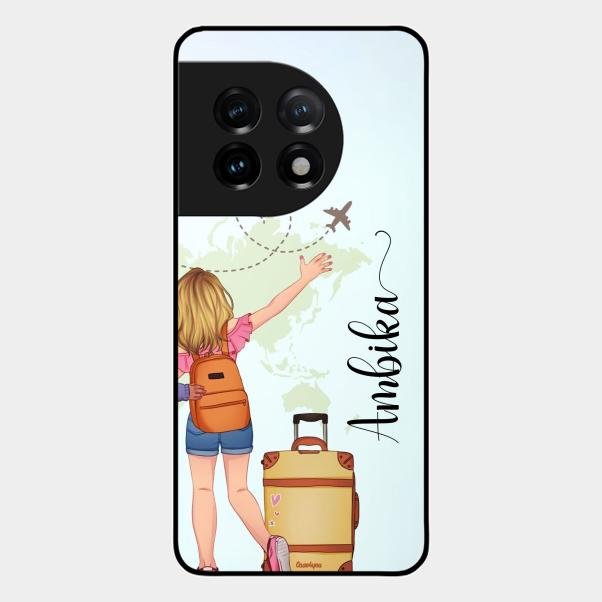 Travel Glossy Metal Case Cover For Oneplus 11 5G