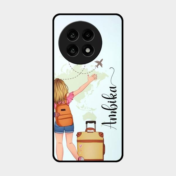 Travel Glossy Metal Case Cover For Oneplus 13R 5G