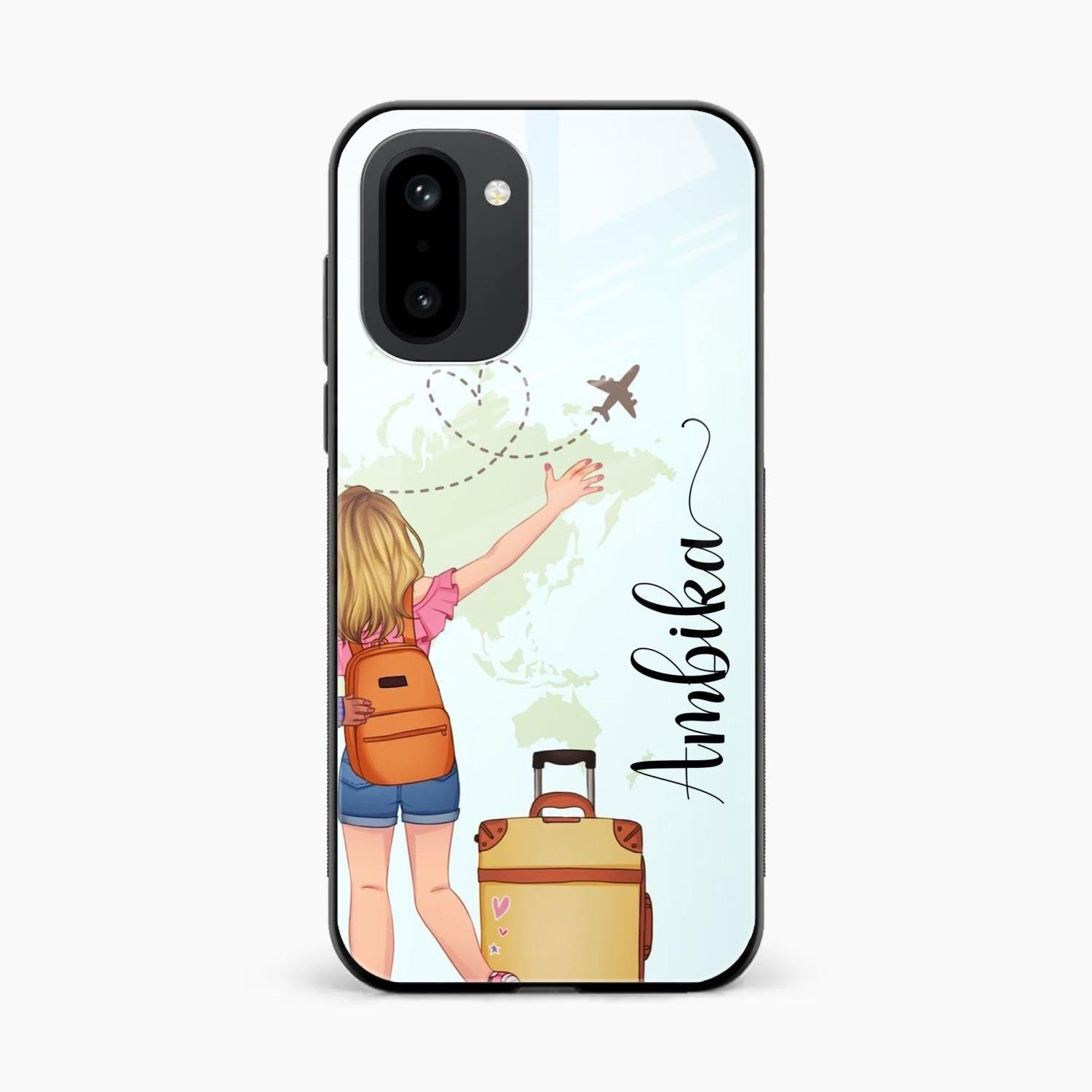 Travel Glossy Metal Case Cover For OnePlus 15R 5G
