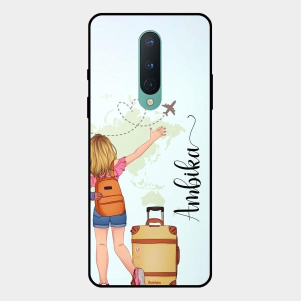 Travel Glossy Metal Case Cover For Oneplus 8