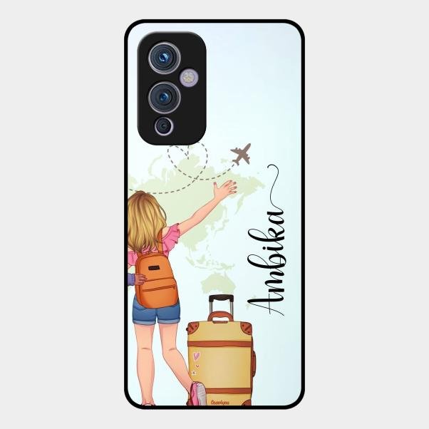 Travel Glossy Metal Case Cover For Oneplus 9 5G