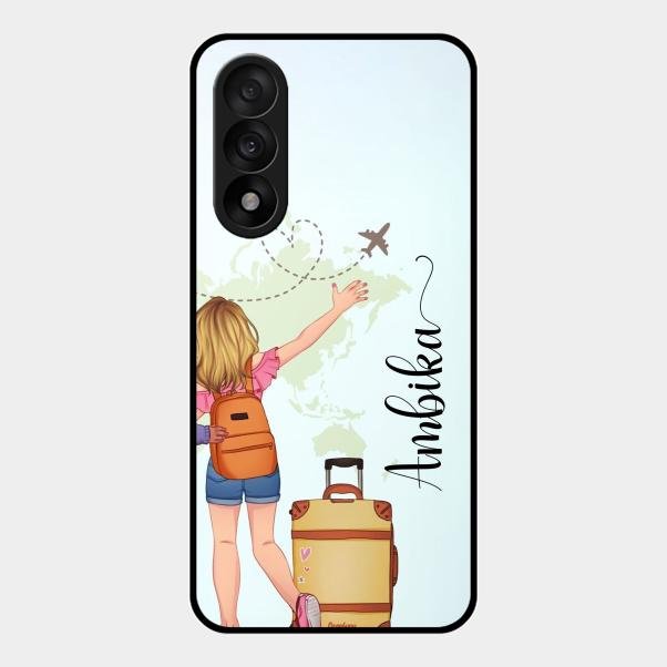 Travel Glossy Metal Case Cover For Oneplus Nord 5 5G
