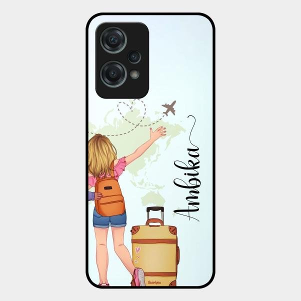 Travel Glossy Metal Case Cover For Oneplus Nord Ce 2 Lite 5G