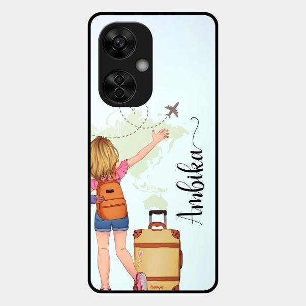 Travel Glossy Metal Case Cover For Oneplus Nord Ce5 5G