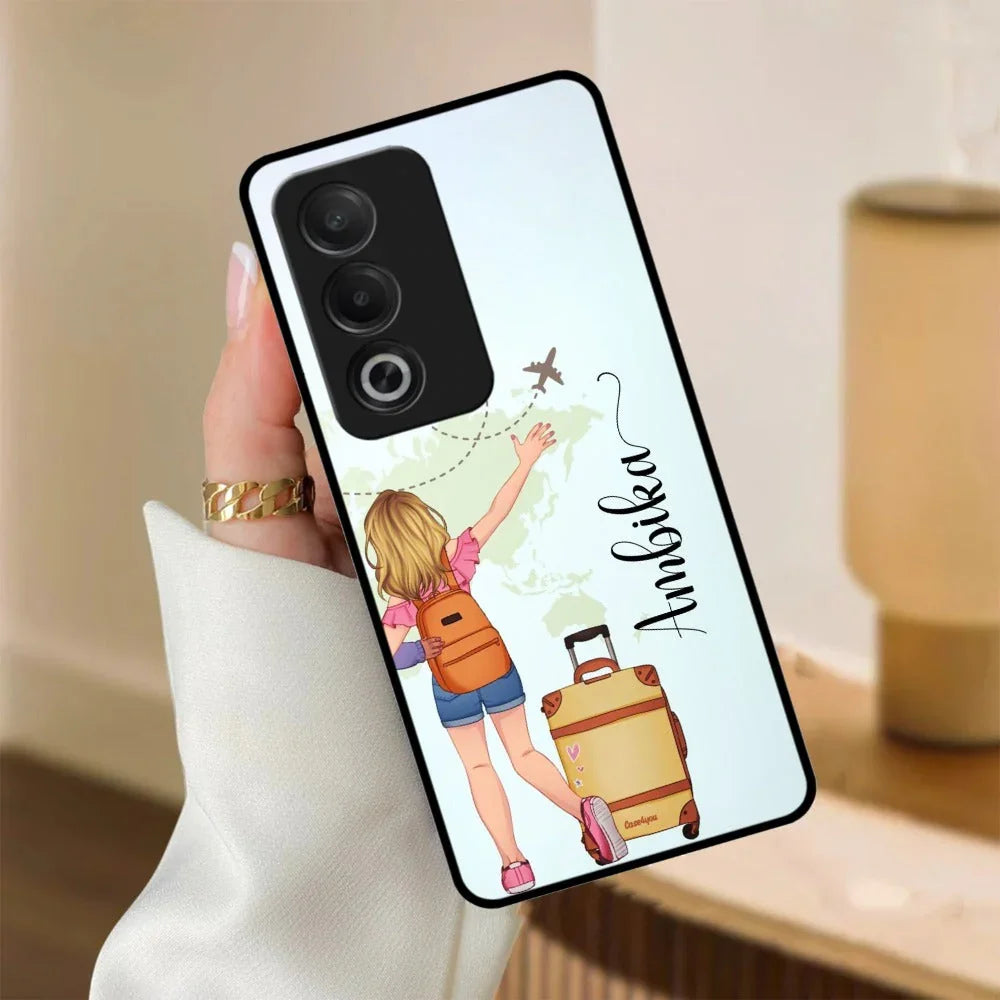 Travel Glossy Metal Case Cover For Oppo - ShopOnCliQ