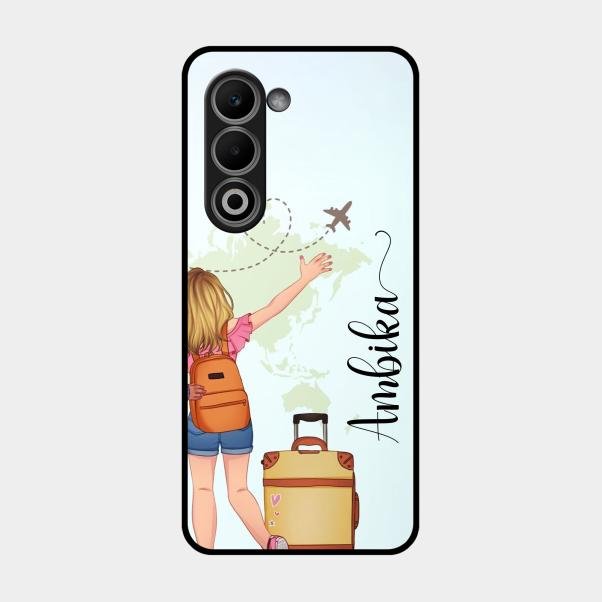 Travel Glossy Metal Case Cover For Oppo A5 5G