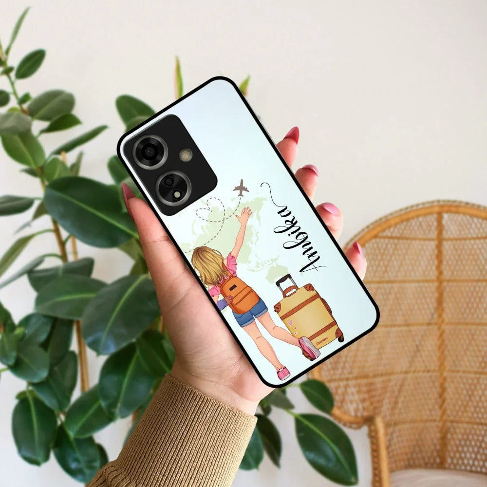 Travel Glossy Metal Case Cover For Oppo - ShopOnCliQ