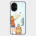 Travel Glossy Metal Case Cover For Oppo F21 Pro 5G