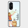 Travel Glossy Metal Case Cover For Oppo F23 5G