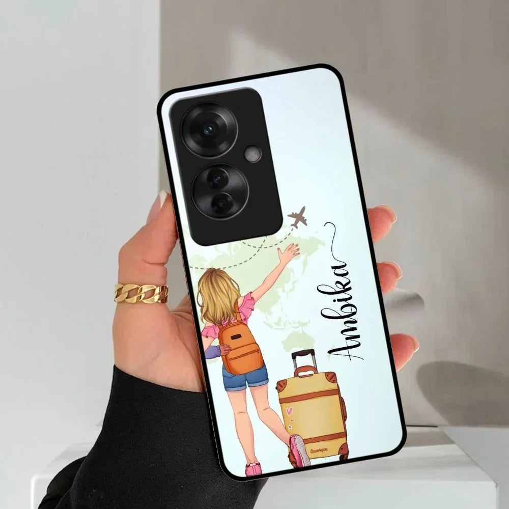 Travel Glossy Metal Case Cover For Oppo - ShopOnCliQ