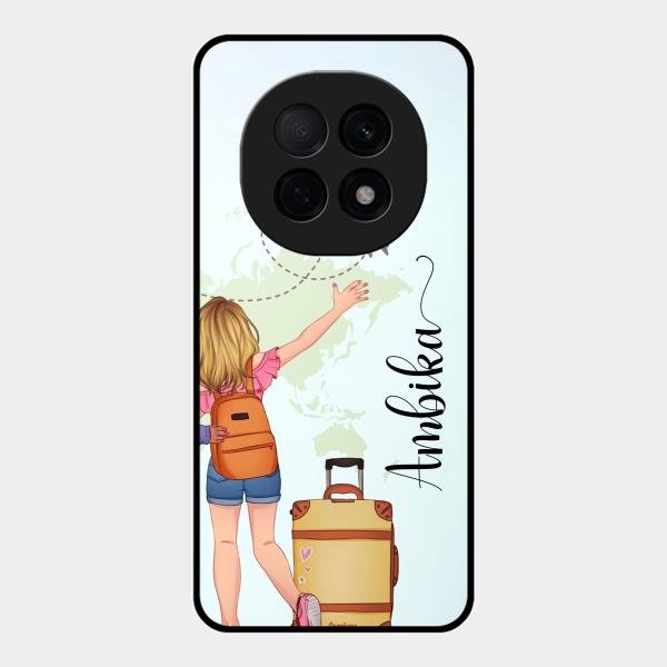 Travel Glossy Metal Case Cover For Oppo F29 Pro 5G