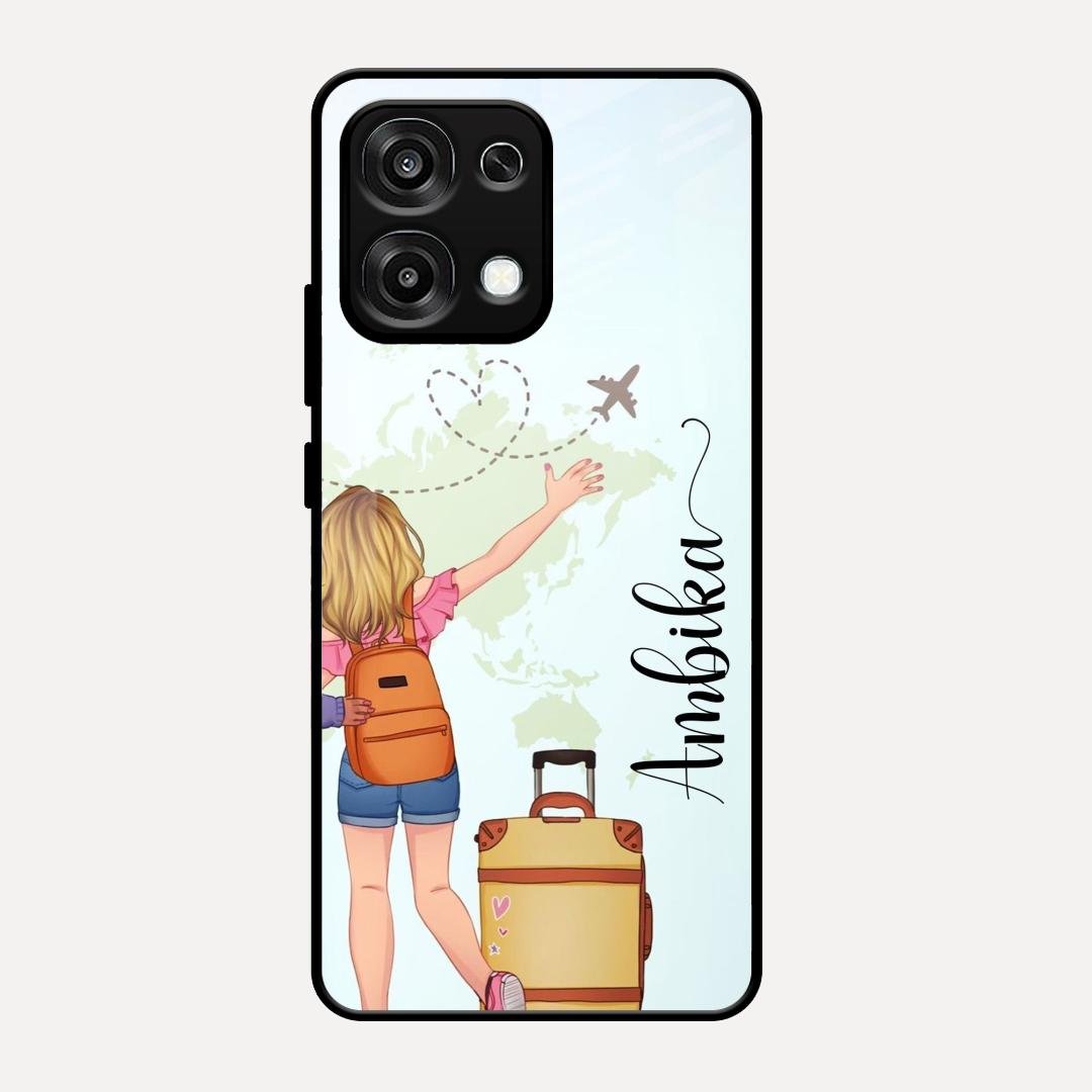 Travel Glossy Metal Case Cover For Oppo F31 5G