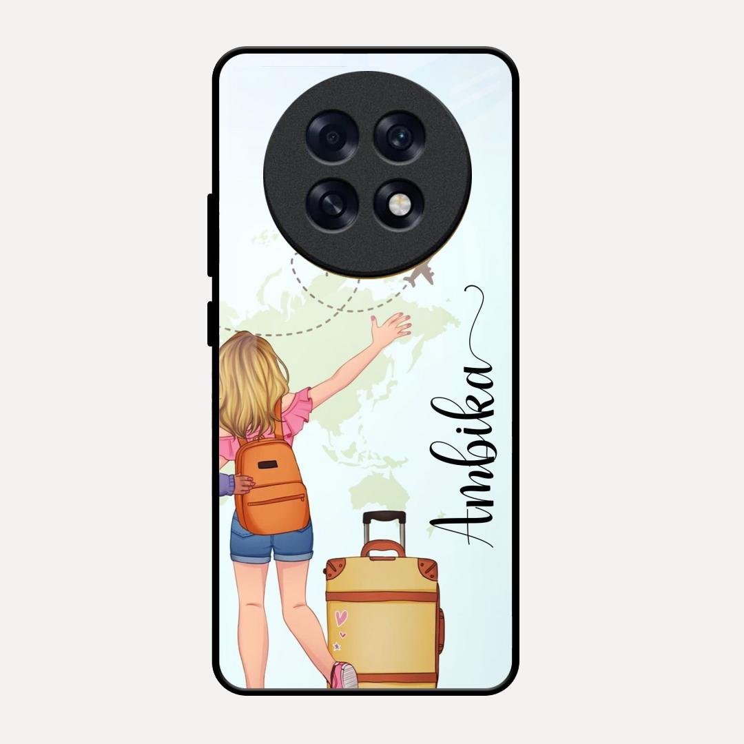 Travel Glossy Metal Case Cover For Oppo F31 Pro Plus 5G