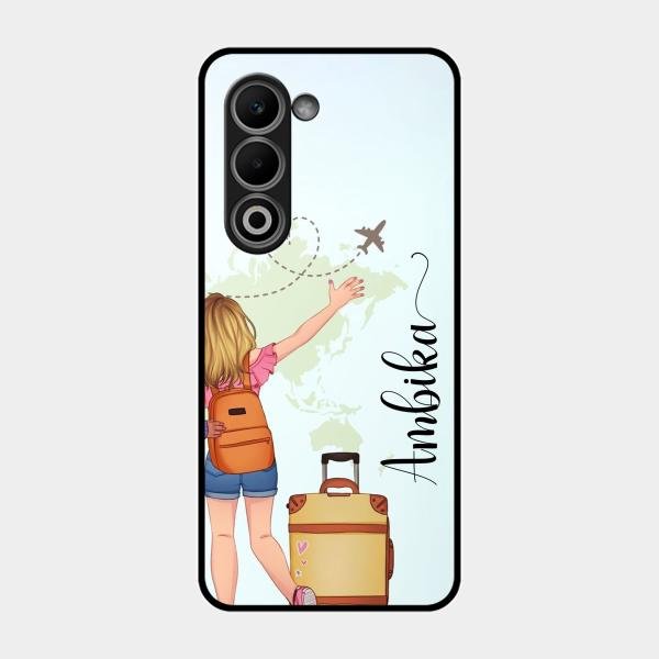 Travel Glossy Metal Case Cover For Oppo K13X 5G