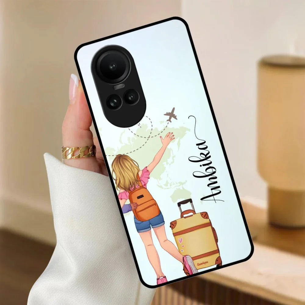 Travel Glossy Metal Case Cover For Oppo - ShopOnCliQ