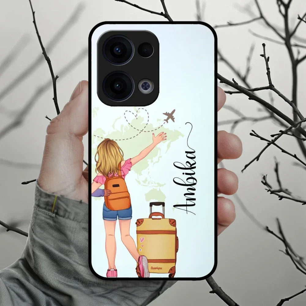 Travel Glossy Metal Case Cover For Oppo - ShopOnCliQ