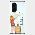 Travel Glossy Metal Case Cover For Oppo Reno 8T 5G