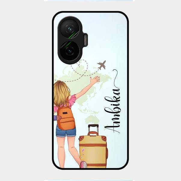 Travel Glossy Metal Case Cover For Poco F7 5G