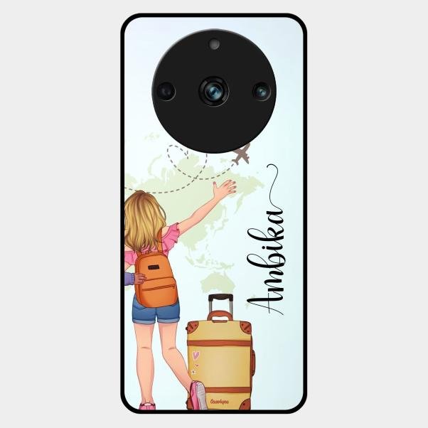 Travel Glossy Metal Case Cover For Realme 11 Pro 5G