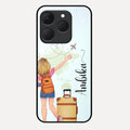 Travel Glossy Metal Case Cover For Realme 15T 5G