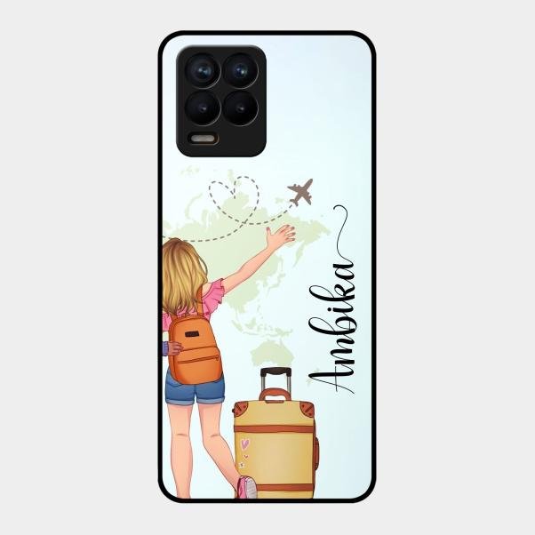 Travel Glossy Metal Case Cover For Realme 8 Pro