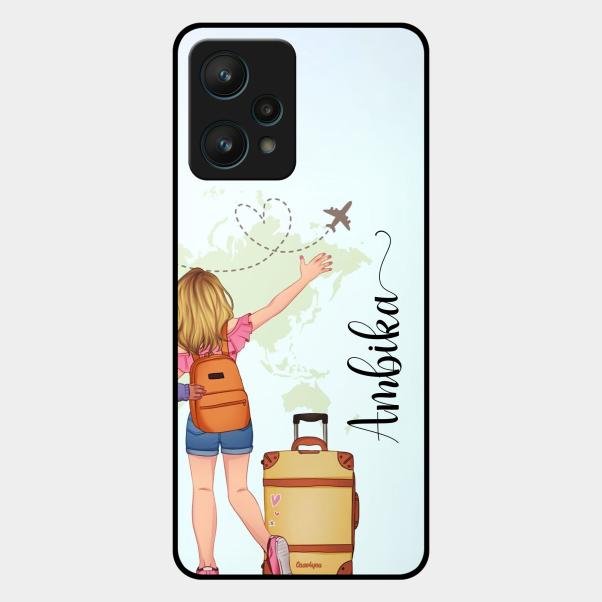 Travel Glossy Metal Case Cover For Realme 9 Pro 5G