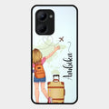 Travel Glossy Metal Case Cover For Realme C33 2023