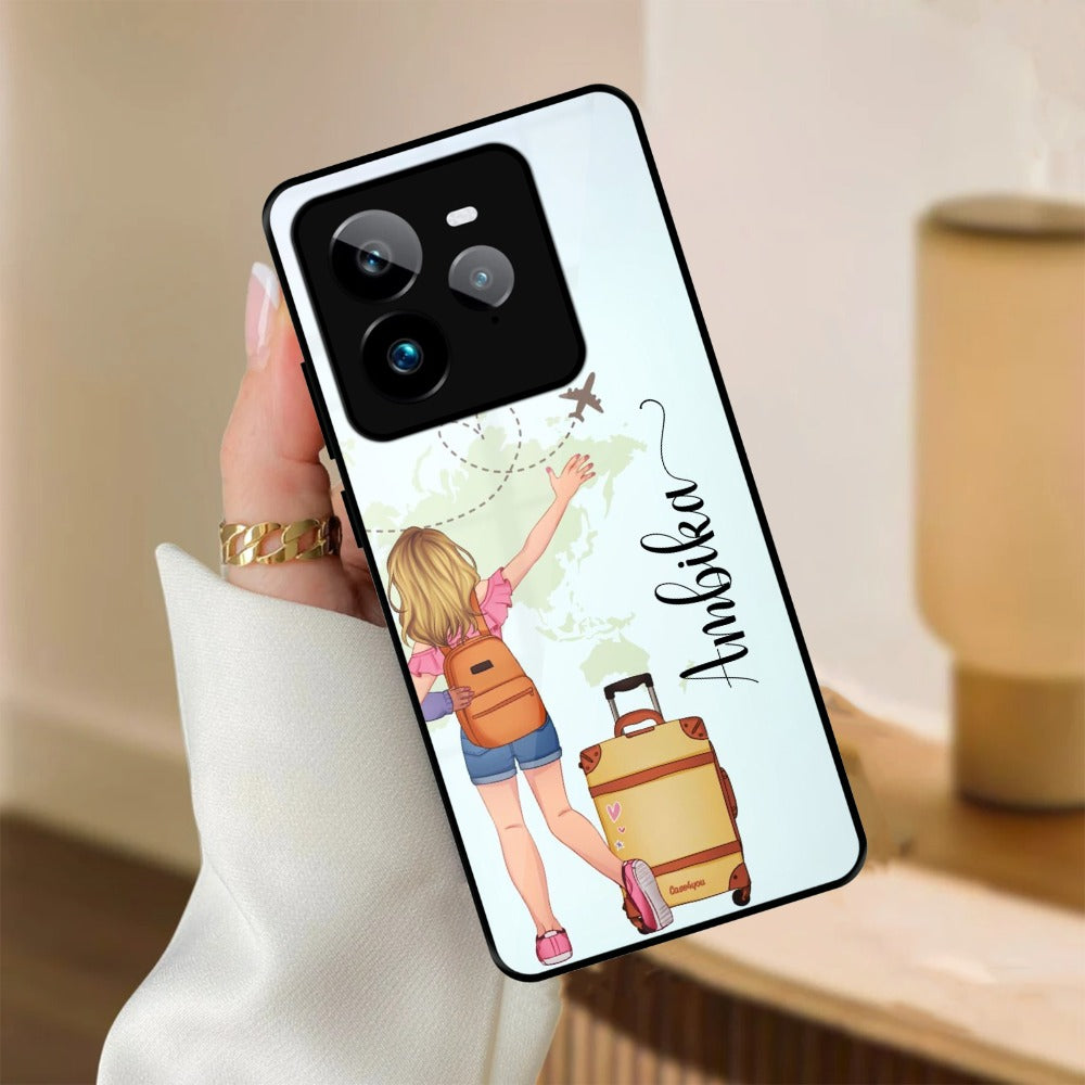 Travel Glossy Metal Case Cover For Realme